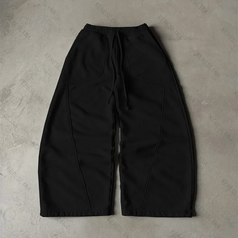 

Европейские и американские повседневные свободные удобные универсальные повседневные брюки Highstreet. Большие повседневные брюки в готическом стиле в стиле ретро.