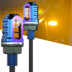 Universal Motorcycle LED Daytime Running Light  Warning Light Yellow  Durable and Convenient  Easy Installation and Removal