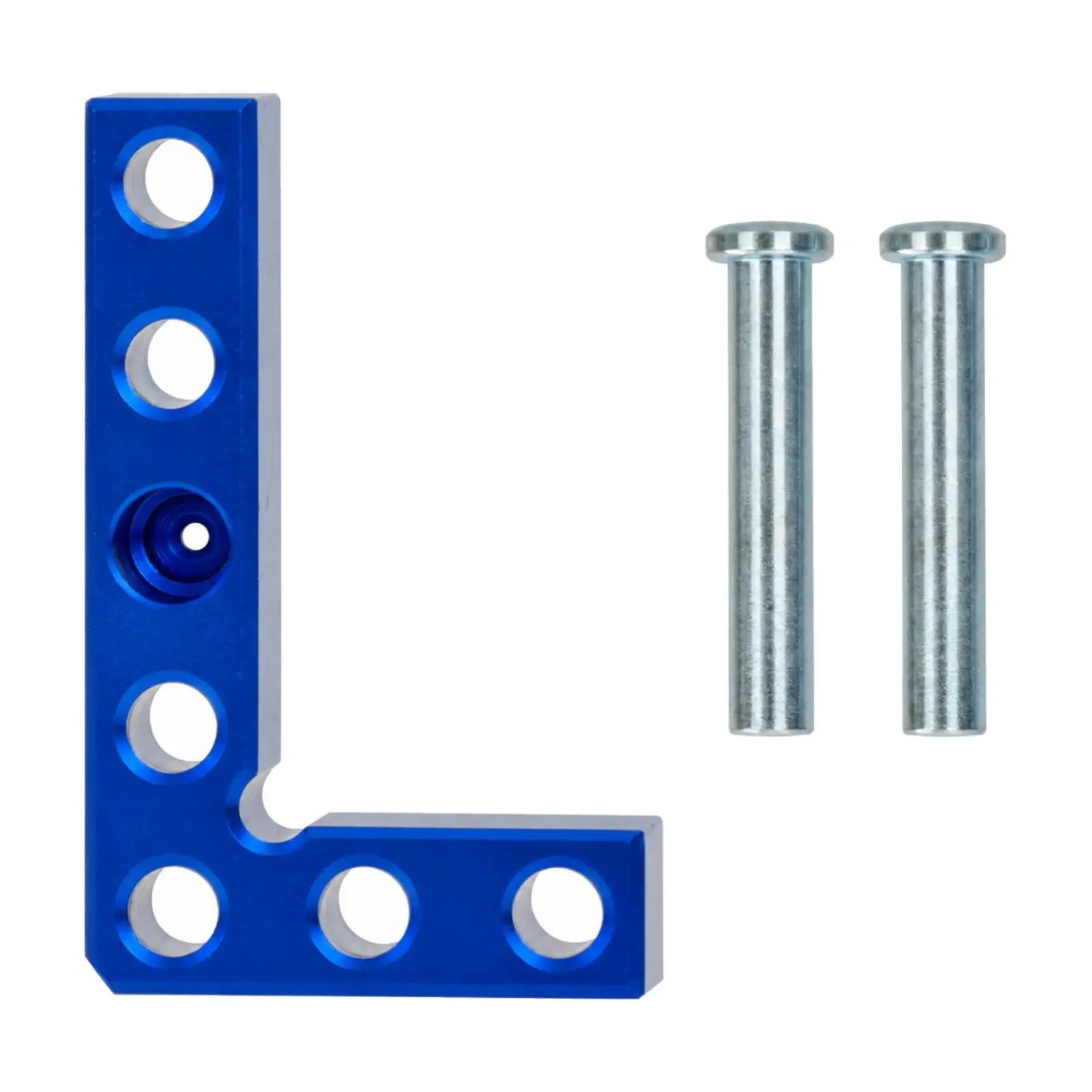 90-Degree Carpentry Square Compact Perforated L-Square with Fasteners Precision Metal Right Angle Ruler for Woodworkers, Cabinet