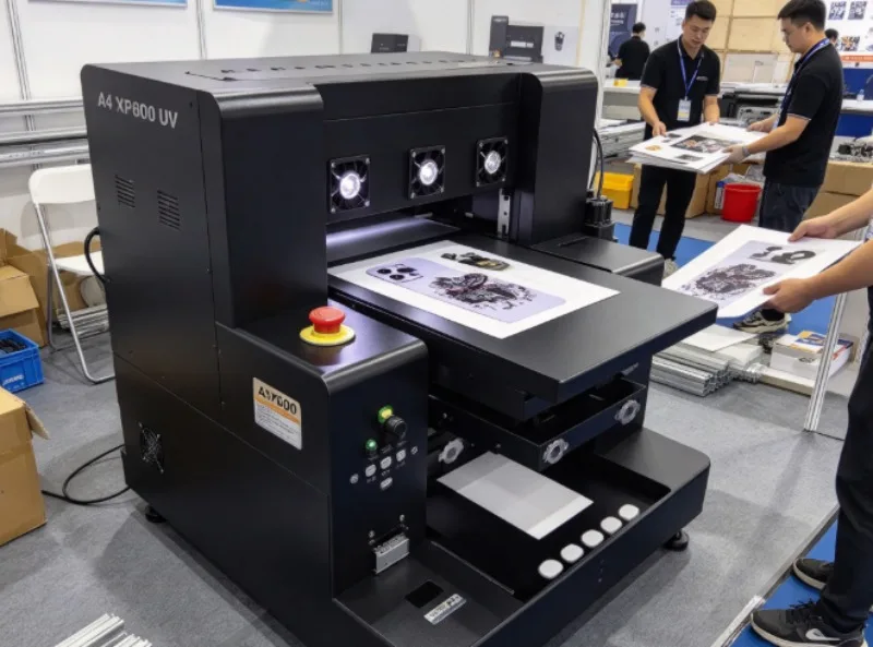 UV Inkjet Printer 6090 A1 UV DTF Machine CCD Vision Positioning I3200 Head For Custom Gift Label Printing