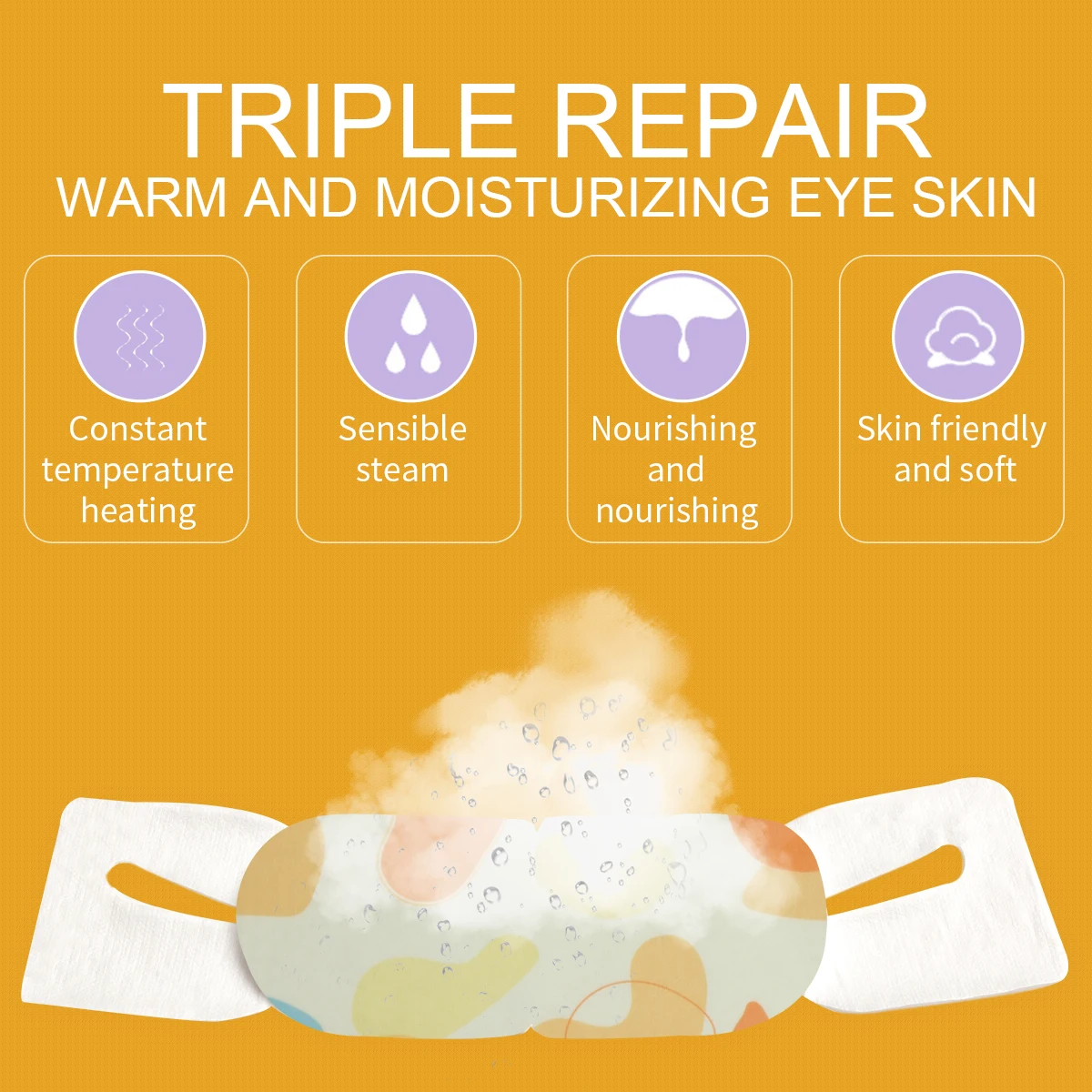 5/10 Packs Steam Warm Eye Masks for Dry Eyes Relief Fatigue Hot Sleep Mask for Puffy Eyes Heating Compress Pads No Fragrance