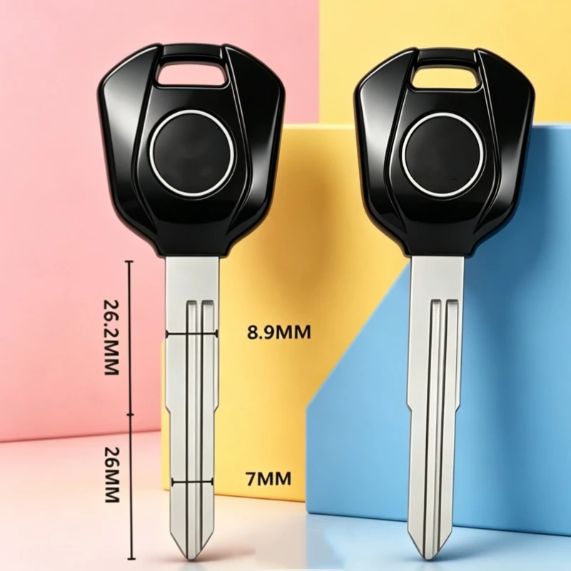 Motorcycle Key Chip Detachable for Honda CB400/750/900 CBR600/1000/1100/1300 F4/I/F5 Uncut Keys Installation Available