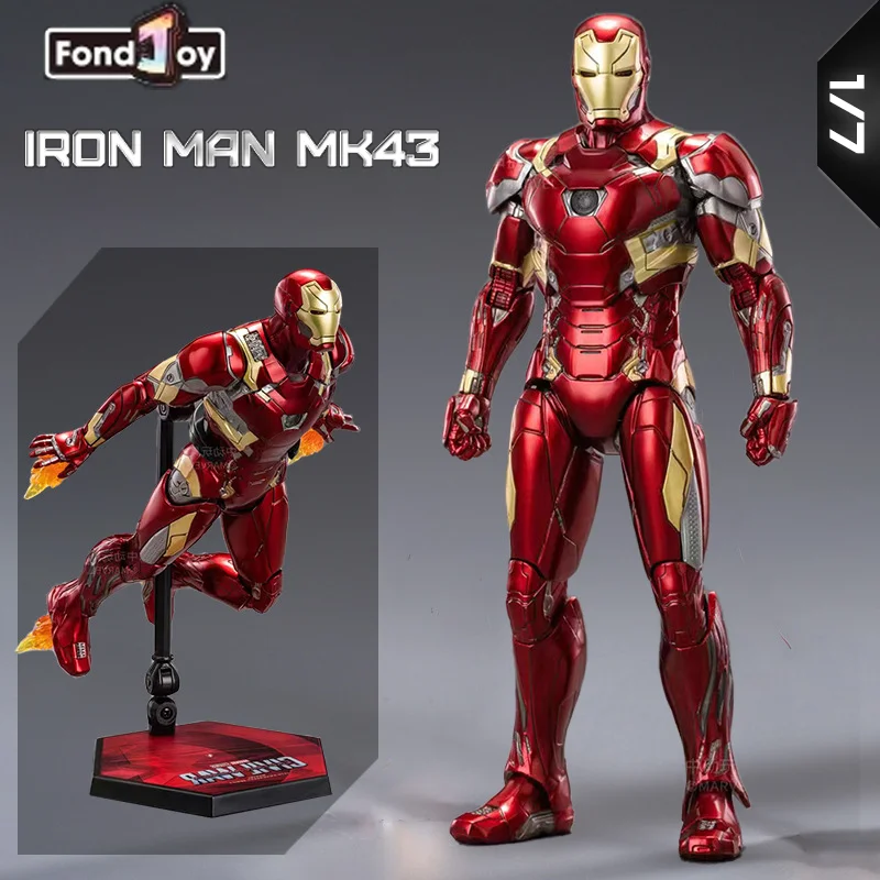 

New Fondjoy 1:7 Original Iron Man Model Mk42 Mk43 Mk46 Diy Toy Action Figure Tony Stark Legend Collection Assembled Model Gift