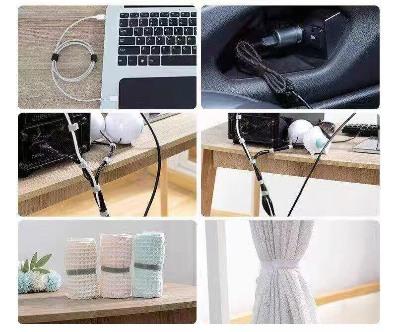1M Cord Management Protector Ties Wire Winder Tape Cable Organizer for Earphone Mouse Cable Anti‑Wear and Neat Storage Tasks