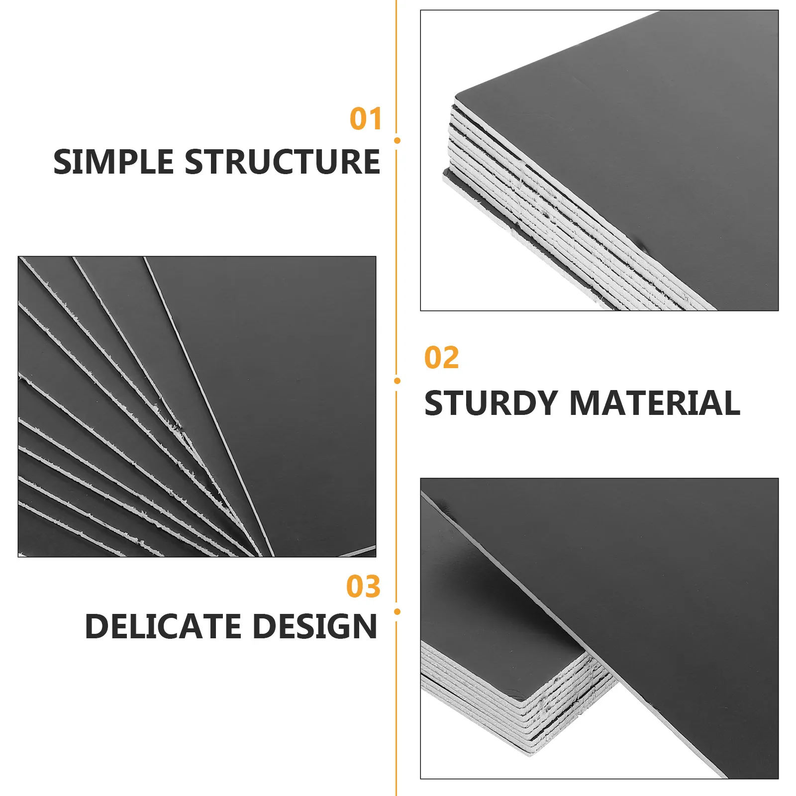 

10pcs Large Boards Blank White Board For Crafts School Projects Thick Poster Board Foam Core Sheets Diy Making Material Eva Foam
