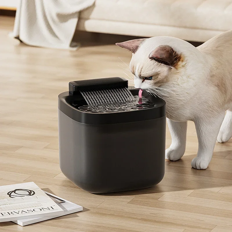 3L USB Cat Water Fountain with Pump Filter Anti Dry Burning Auto Recirculating Pet Water Dispenser