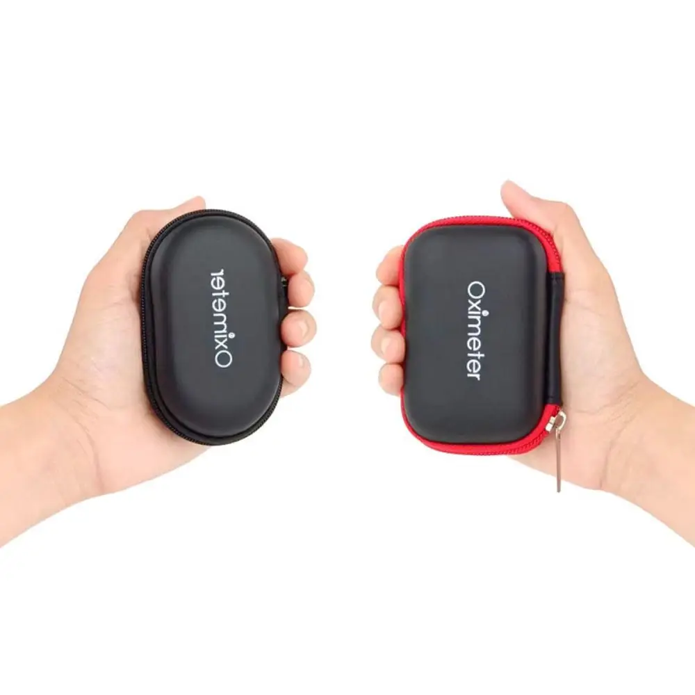 Hard EVA Pulse Oximeter Storage Bag Carrying Case Zipper Fingertip Pulse Oximeter Bag Portable Protective Box