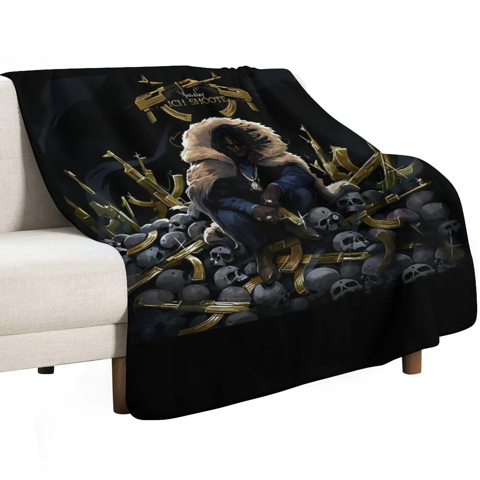 Skull Snake Young Rapper Classic- Young Hip Hop Vintage Throw Blanket bed plaid Cute Plaid Moving Blankets