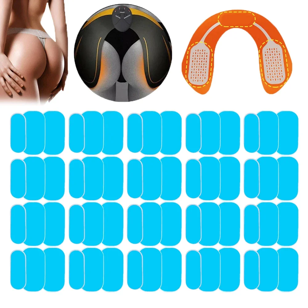 Substituição Hip Gel Pads para EMS, Estimulador Elétrico Muscular, Dispositivo De Treinamento Do Corpo, Patch Adesivo, Nádegas, ABS Trainer