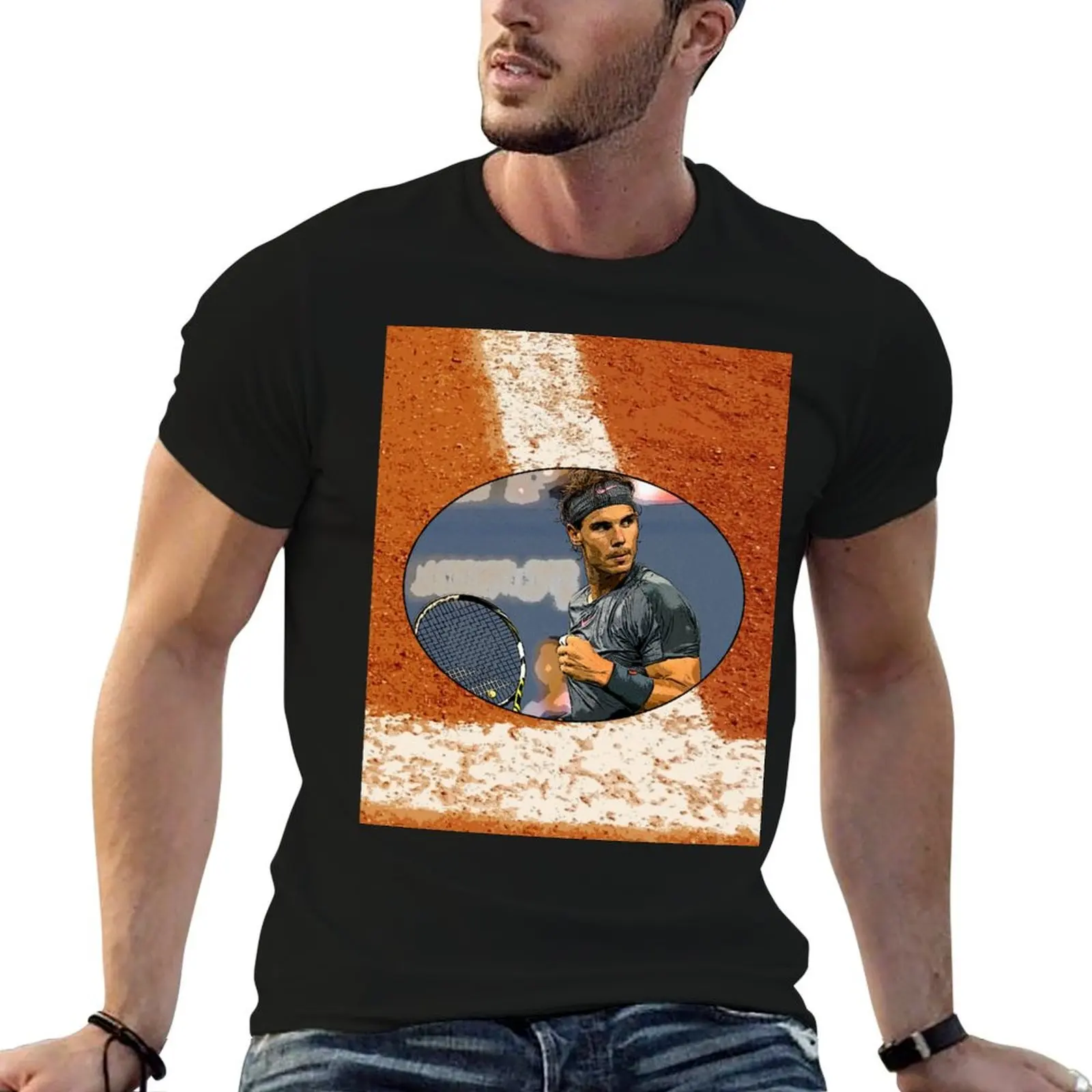 

Nadal Clay T-Shirt t shirts for man graphic tees t shirt for man men t shirt cotton 100% T-shirt