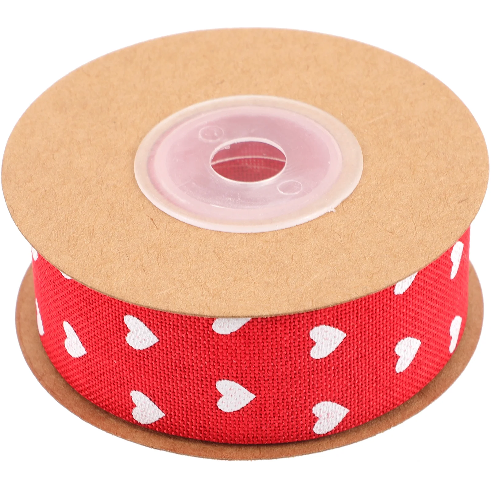 

Love Valentine'S Day Heart Pattern Wrapping Ribbon For Wedding Party Crafts Festival Bow Making Pink Spiral Packaging