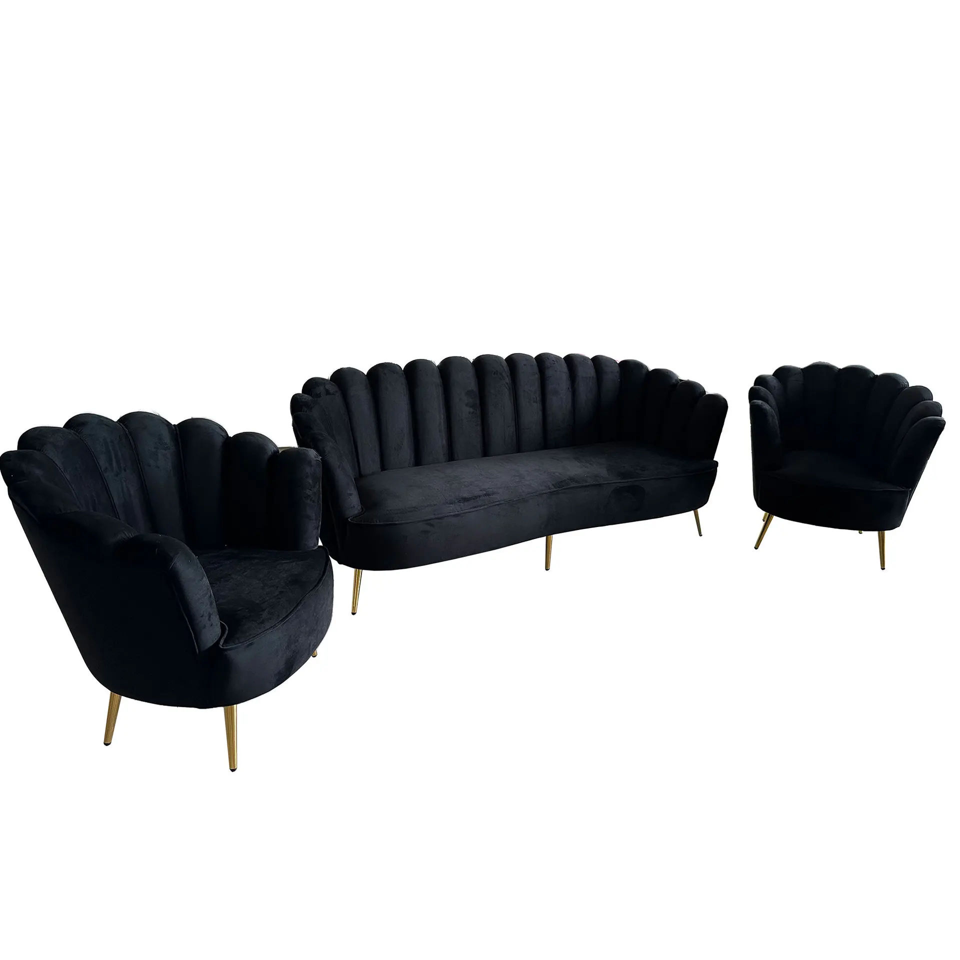 Factory Direct 2026 Light Luxury Single Double Sofa Chair Beauty Salon Clothing Store Waiting Sofa Wedding  Petal Sofa Supply