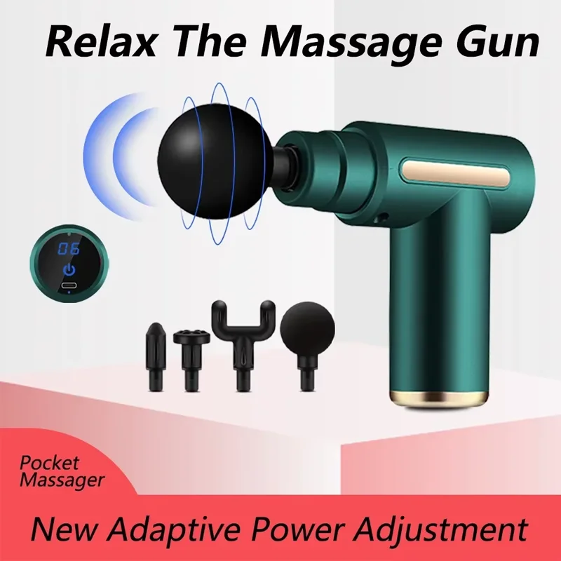 

Mini Fascia Gun Sports Professional Wireless Massage Gun Muscle Relaxation Massage Equipment Fascia Gun Full Body Massager