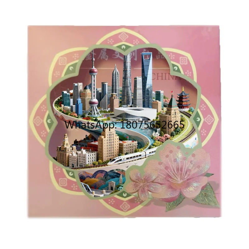 Metal embossed refrigerator magnet magnetic tourist attraction souvenir gift