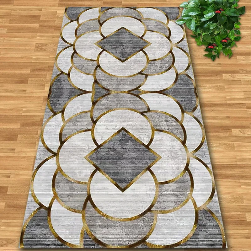 

European Style Corridor Aisle Long Runner Hotel Villa Hotel Carpets for Living Room Decoation Home Hallway Entryway Door Mat