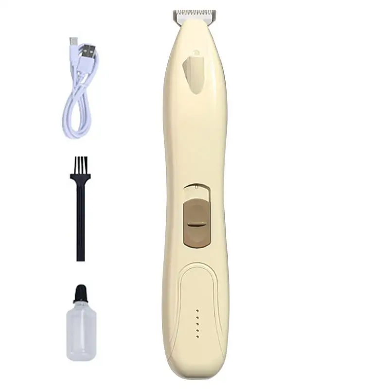 Cat Hair Trimmer Rechargeable Cat Paw Trimmer With LED Display Low Noise Cordless Dog Grooming Kit 2 Speed Pet Hair Shaver For