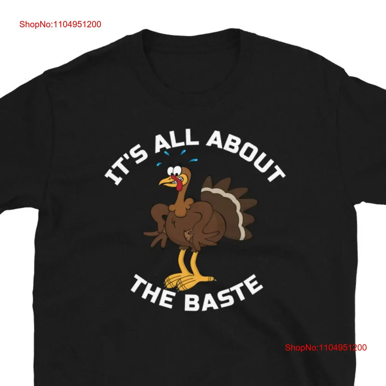 

Thanksgiving T Shirt Turkey Family It's All About The Baste vintage Washed Unisex Stylish Breathable graphic Soft homme