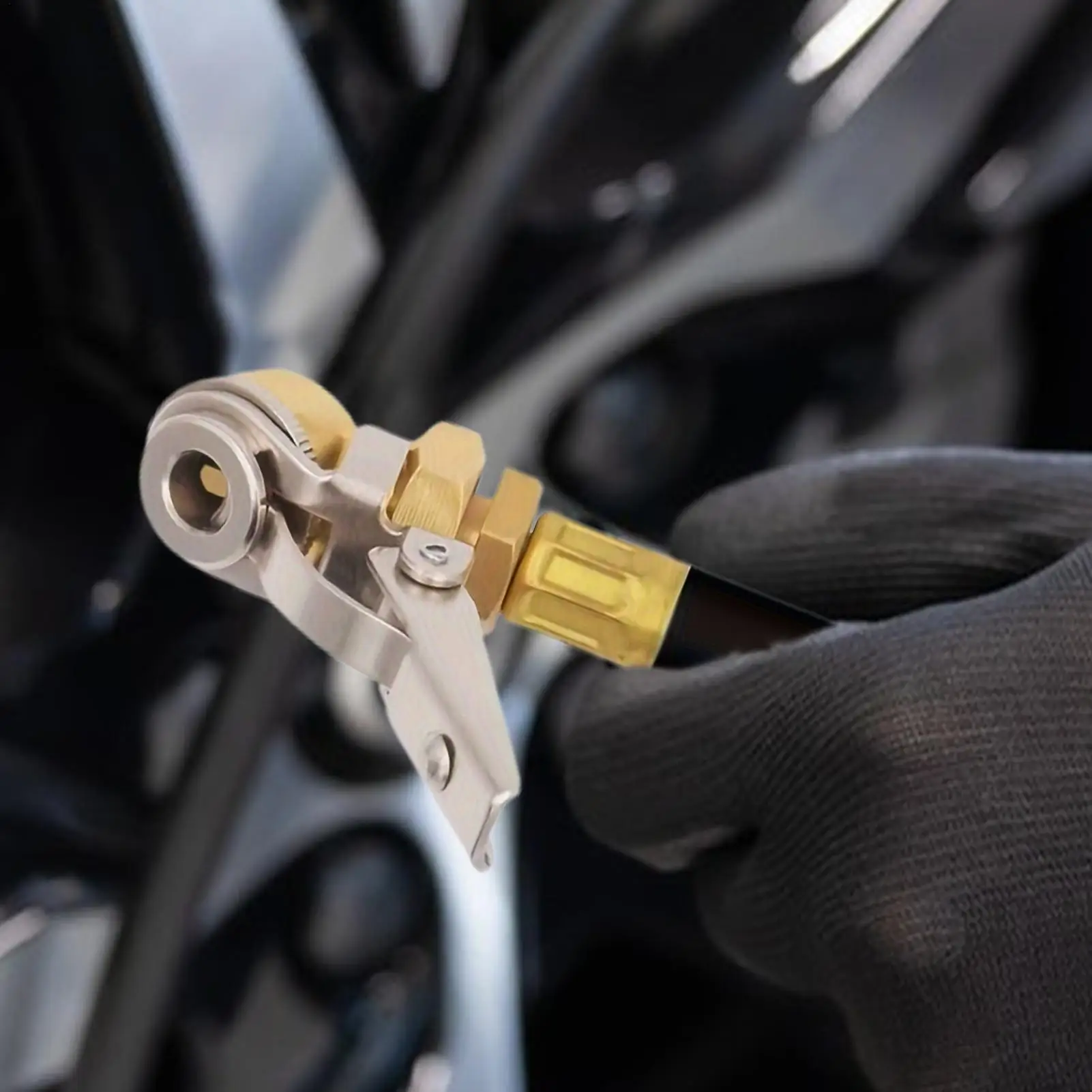 Reifenfüller-Aufsatz, auslaufsicher, robuste Anbauteile, Reifenfüllschlauchadapter für Motorrad, Wohnmobil, LKW, Fahrrad, Roller, Auto
