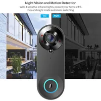 Tuya Video Doorbell Camera 1080P WiFi Door Bell Smart Home Security Motion Detect Night Vision Two Way Audio Intercom Doorbell