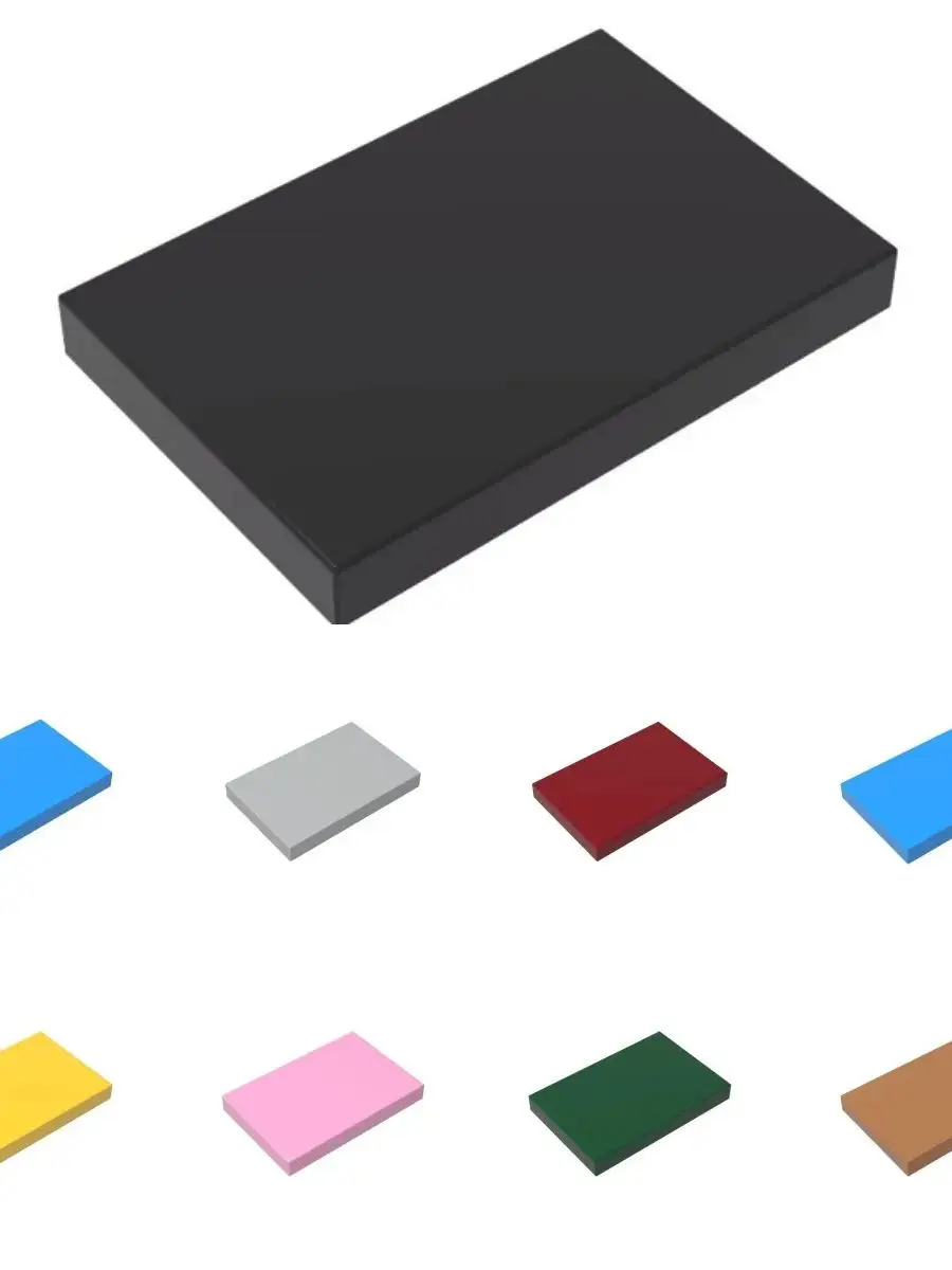 Kit de blocs de construction 10 pièces Puzzle Particle 26603 2x3 Tire Plate, panneau lumineux de haute technologie, briques, jouets, cadeau pour enfant