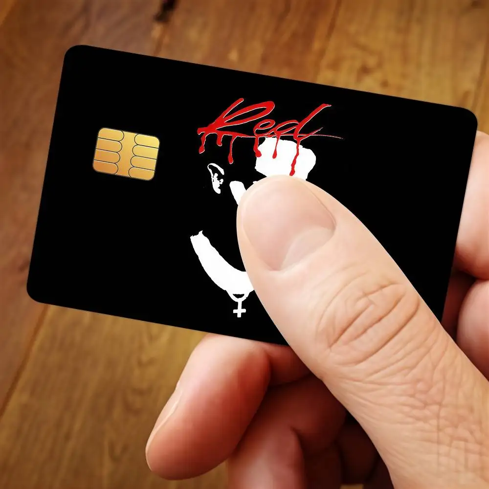 Singer P-Playboi Carti Credit Card Public Transportation Cards Sticker Waterproof Card Face Decoration 4PCS