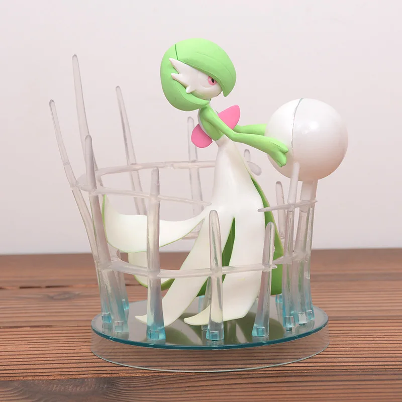 포켓몬 가르데보아 퀸 무브 갤러리 모델 귀여운 데스크탑 장식품 애니메이션 장면 핸드 피규어 어린이 장난감 생일 선물