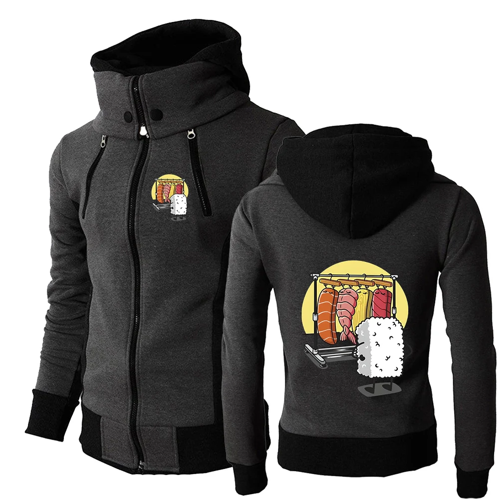 

Флисовый пуловер с капюшоном, мужской забавный шкаф для суши, модная толстовка с капюшоном, пальто красивой формы и прочная куртка