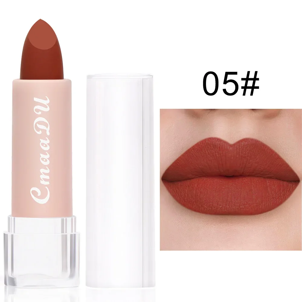 15 Colors Lipstick Matte Velvet  Natural Long Lasting Moisturizing Lipstick Waterproof Sweat Proof Red Lip Tint Women Cosmetics