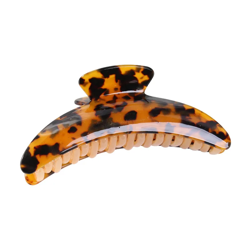 4.92 inch Acrylic Sheet Leopard Print Hair Claw for Women Girls Lengthen Version Hair Clips Bathing Hair Clamps Hair Accessories