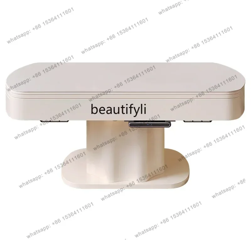3.Elevating coffee table, dining table, dual-purpose folding, light luxury living room, home, small apartment