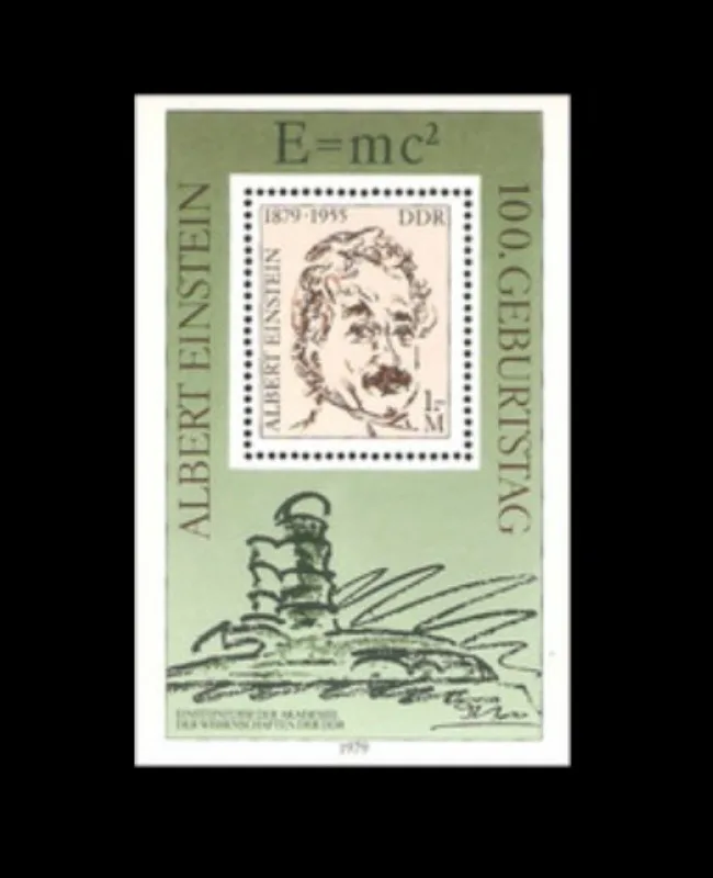 DDR, 1979, Nobel Prize Winner - Einstein, Real Original Post Stamp, MNH