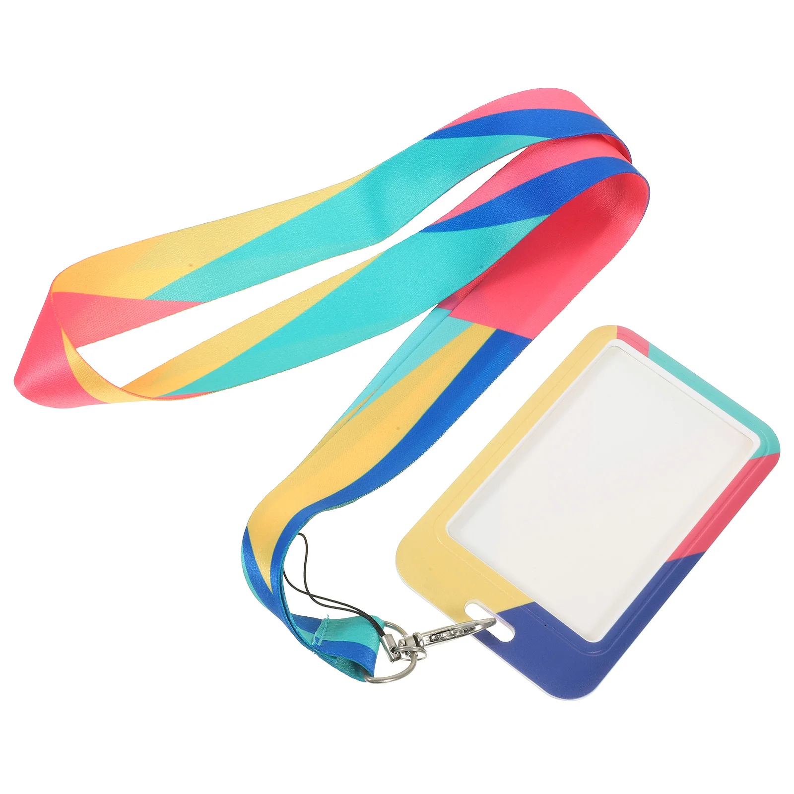

Lovely Card Holder With Lanyard Id Card Sleeve Name Badge Holder Protective Cover For Office School Bank Bus Cards