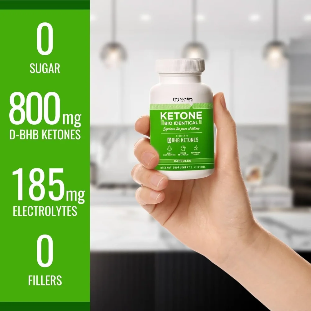 Ketogenic Malic Acid Capsules, BHB + ACV, Thermogenic Fat Burner, Weight Management & Mental Focus, Non-GMO for Men Women