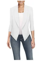 Big Size Slim Women Blazers Fashion 2022 Spring Jacket Female Work Office Solid Pocket Notched Blazer Feminino Coat 6