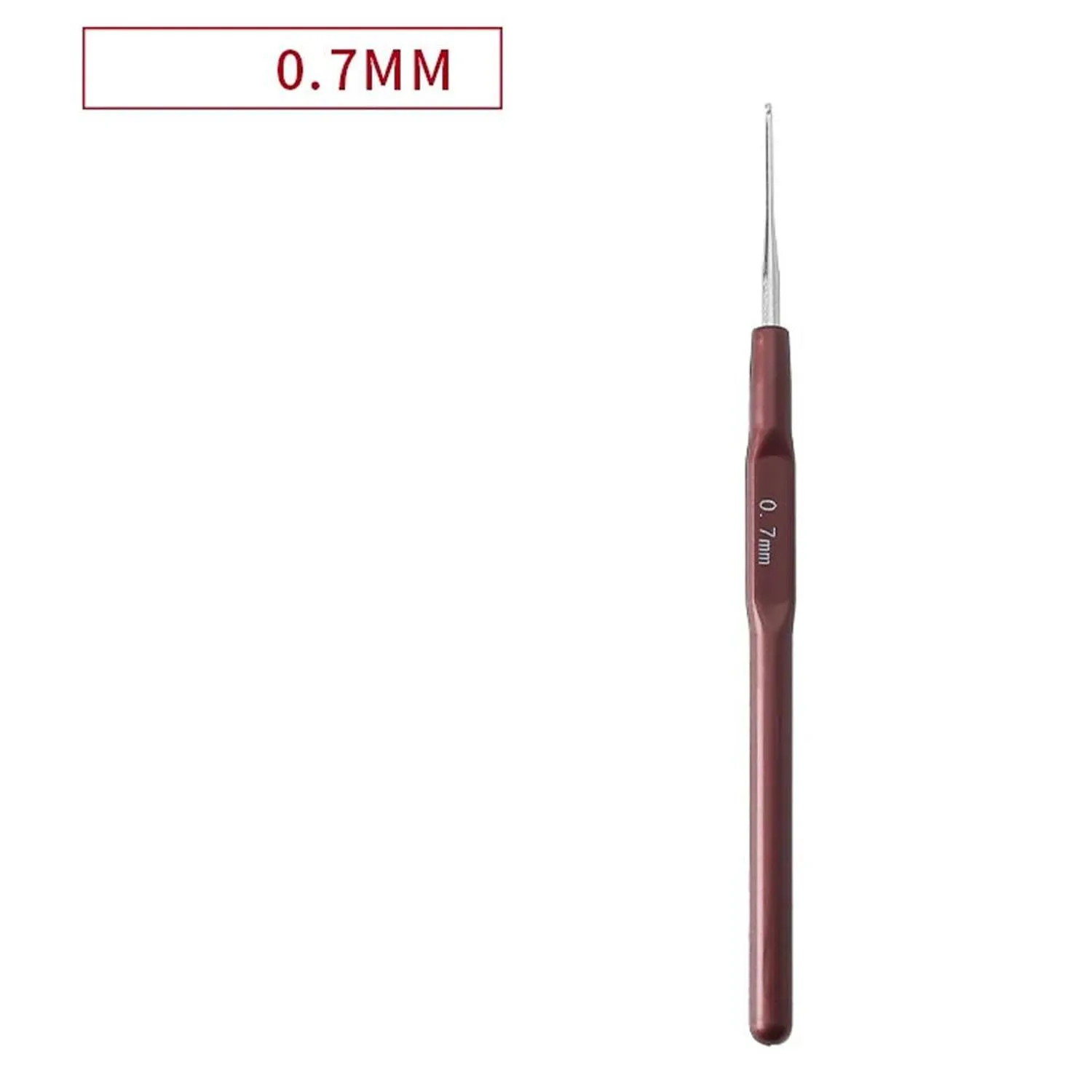 Alileader 4 Teile/los Häkeln Haken 0,5 "0,6" 0,7 "0,8 Mm Micro Haken Nadeln Für Perücke Machen Häkeln locks Zöpfe Weben Nadel Werkzeuge – Detail 9