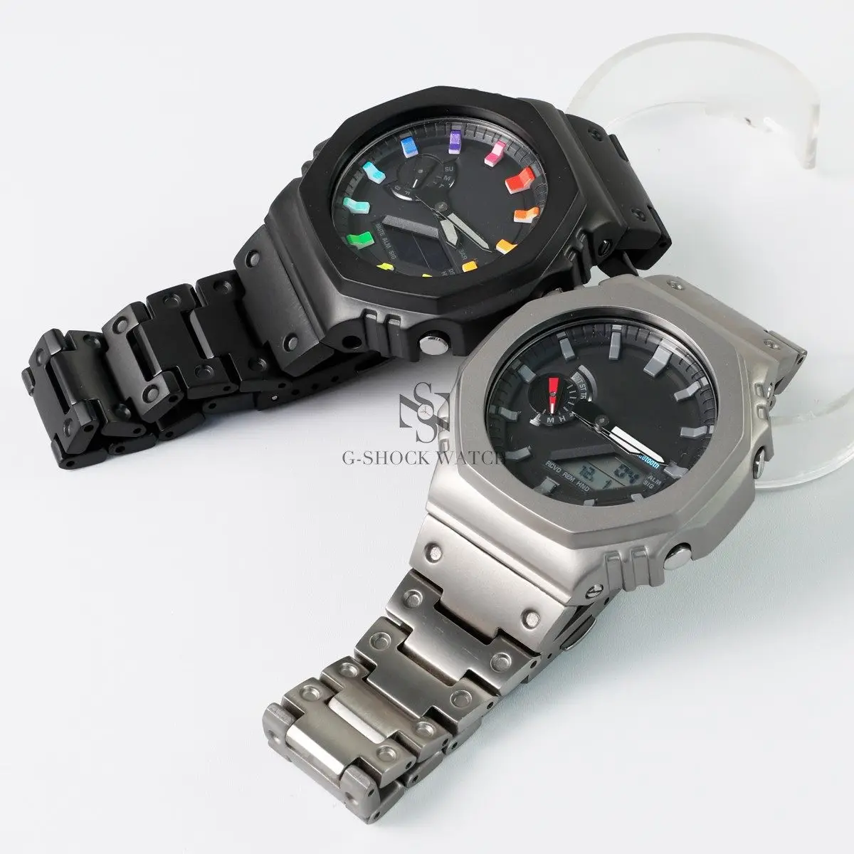 Titanium alloy case+strap For Casio G-shock GA2100 GA2110 DW5600