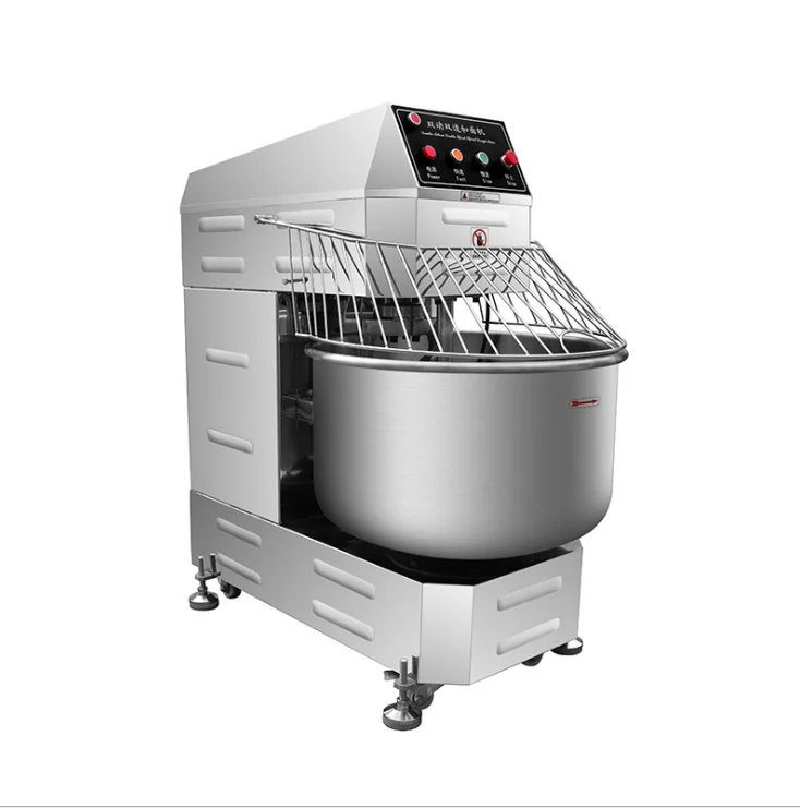 for-20L 30L Spiral Dough Mixer Spray Paint Commercial Bakery Dough Mixer 8KG-100KG Flour Mixing Horizontal Spiral Dough Mixer