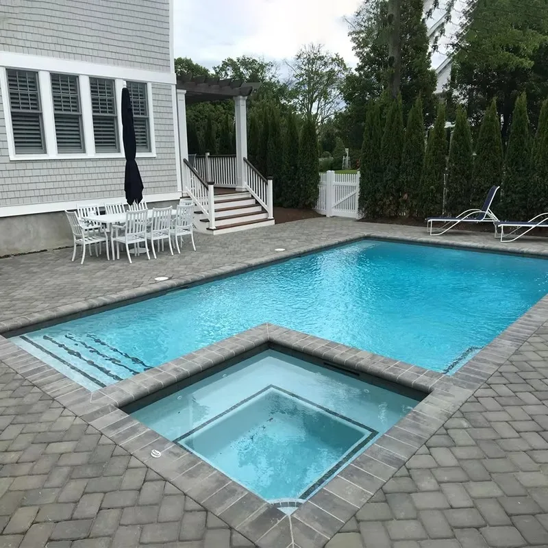 Customized Modular Pool Luxury Large Fiberglass Formwork Inground Swim Spa Jacuzzi Pool Rectangular Swimming Pool For Sale