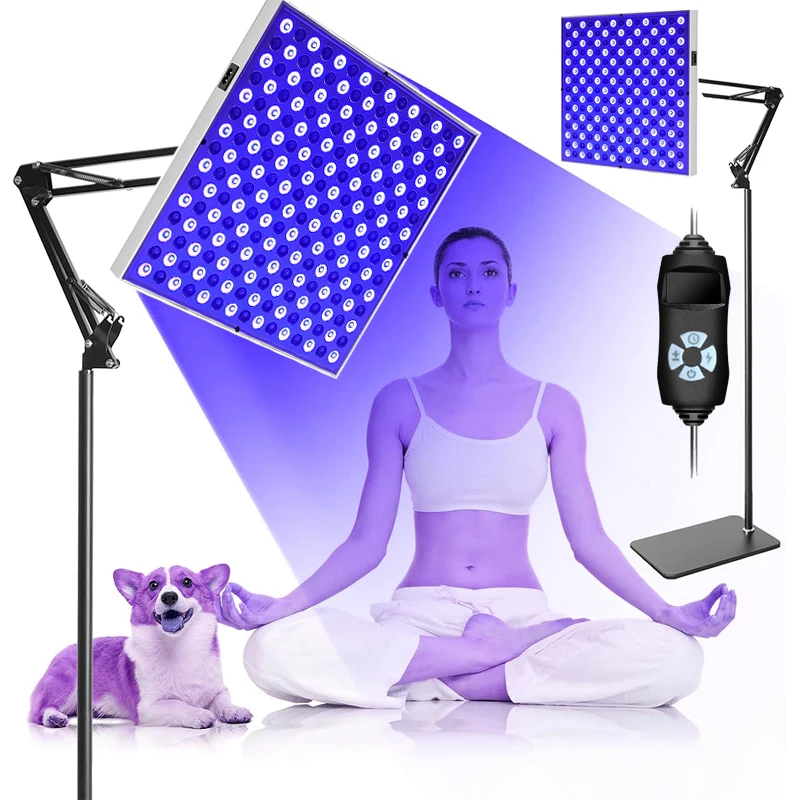 

New Blue Light Tanning Lamp with Stand LED Combination For Body Face Beauty Light