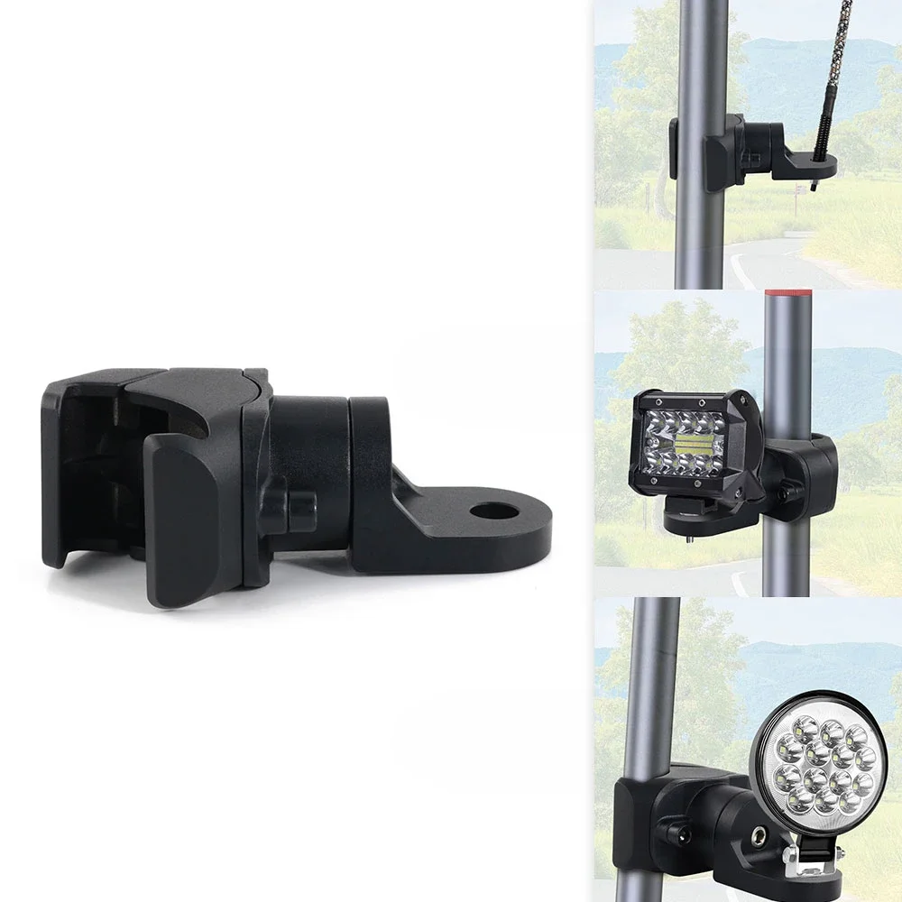 

For RZR Maverick X3/commander Talon Mule Rhino UTV Flag Mount LED Whip Light Bracket Adjustable for Light Bar 1.5 to 2" Roll Bar