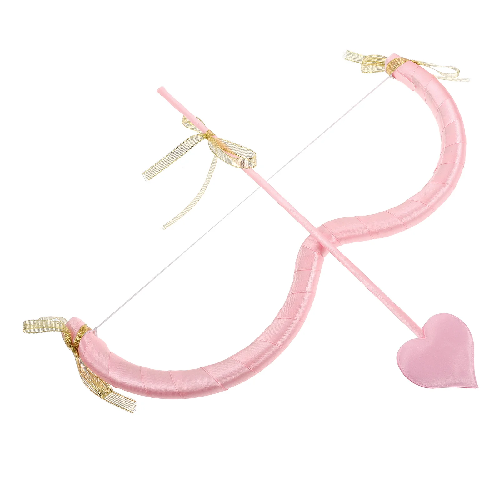 

1Set Cupid Bow Arrow Accessories Mini Heart Tip Bow Halloween Cupid Costume Supply Cosplay Prop Valentine