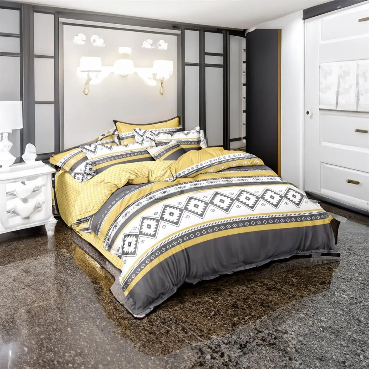 PLSS HOME Juego Funda Nórdico Microfibra Hipoalergénico Cama 90 135 150 180cm Edredón 3 o 4 Piezas - Varios Tamaños y Colores