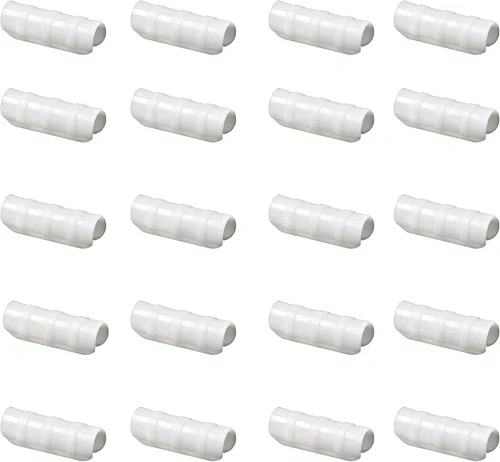 60 Pcs 25mm Greenhouse Frame and Film Clamp Connector ABS+PC Plant Stakes Row Cover Heat Resistant Greenhouse Shed Film