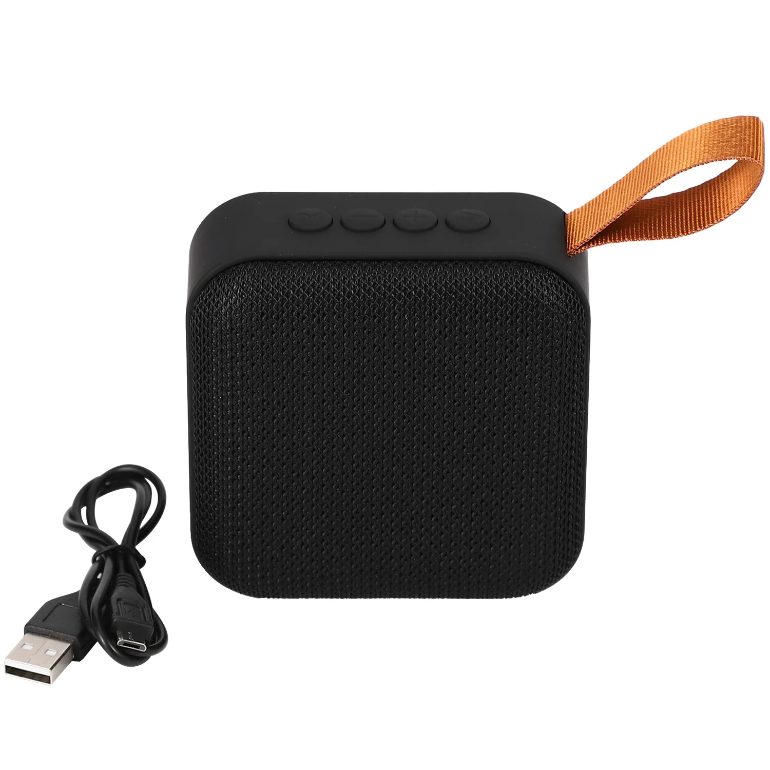 1Pcs New Version T5 Woven Net Bluetooth Speaker Wireless Portable Speaker Lovely Support U-Disk Tf Card Fm Radio Black