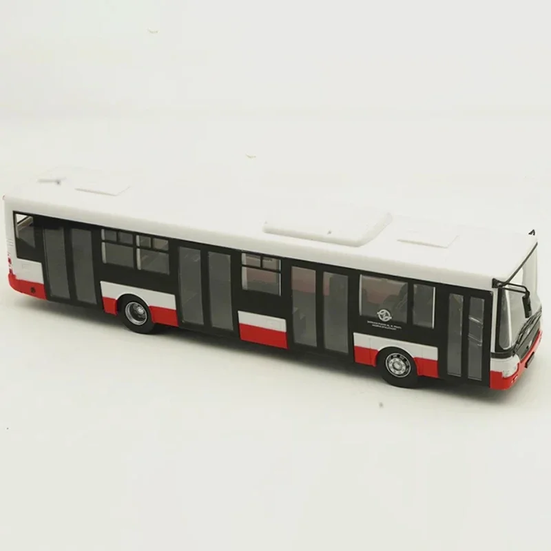 2024 New Diecast 1:43 Scale Autobus SOR NB12 MHD Praha Alloy Bus Simulation Model Static Decoration Souvenir Gifts for Adult Boy