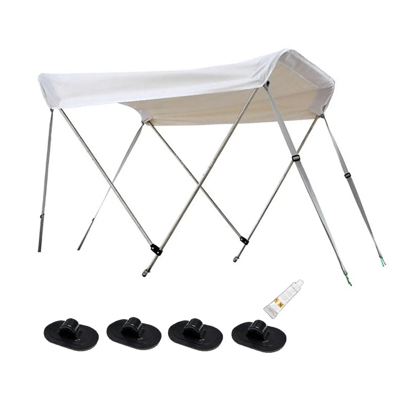 Bimini Tops for Boats Top Awning Parts Durable Crack Resistant Canoe Sun Shade Boat Sun Shade Canopy for Sailboat Kayak Marine
