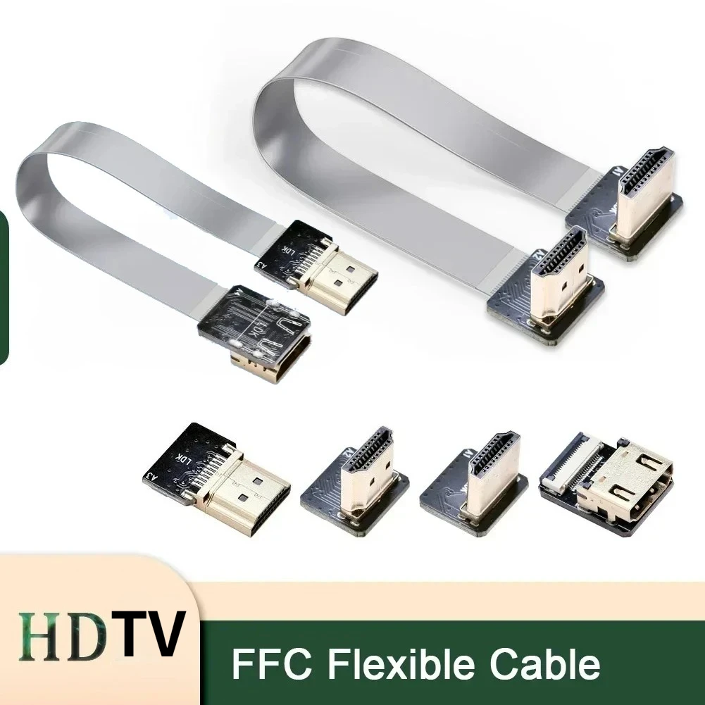 Anti-interference Ribbon FPV HDTV-Compatible 20Pin Connector Flexible Flat Cable Raspberry Pi 4 Standard HDTV-compatible FFC FPC