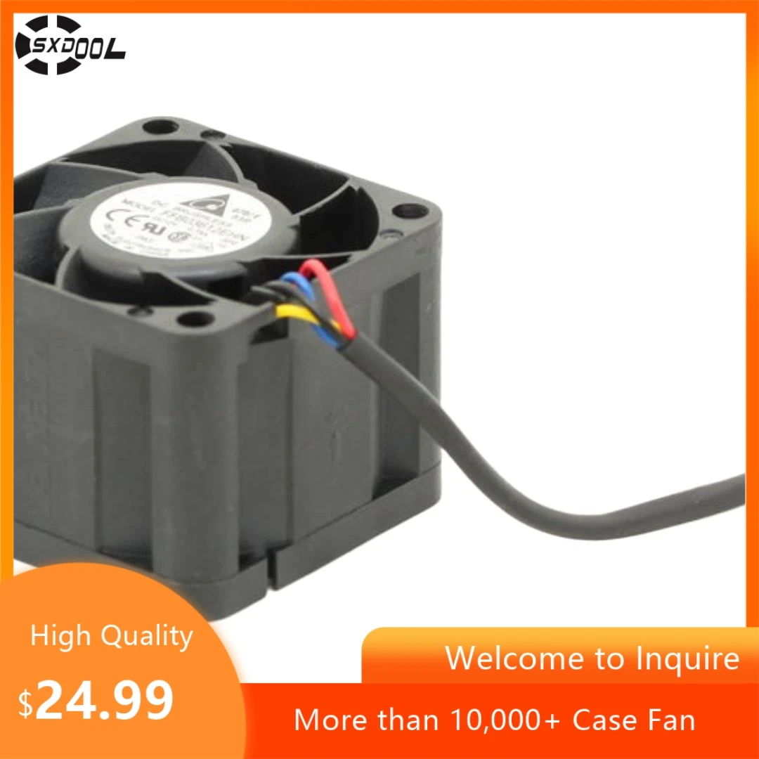Delta-Mini Micro Ventilateur Industriel, Onduleur de Serveur 1U, Refroidissement à Grande Vitesse, 36mm, 3628 DC, 12V, 0,75A, FFB03612EHN, 2 Pièces