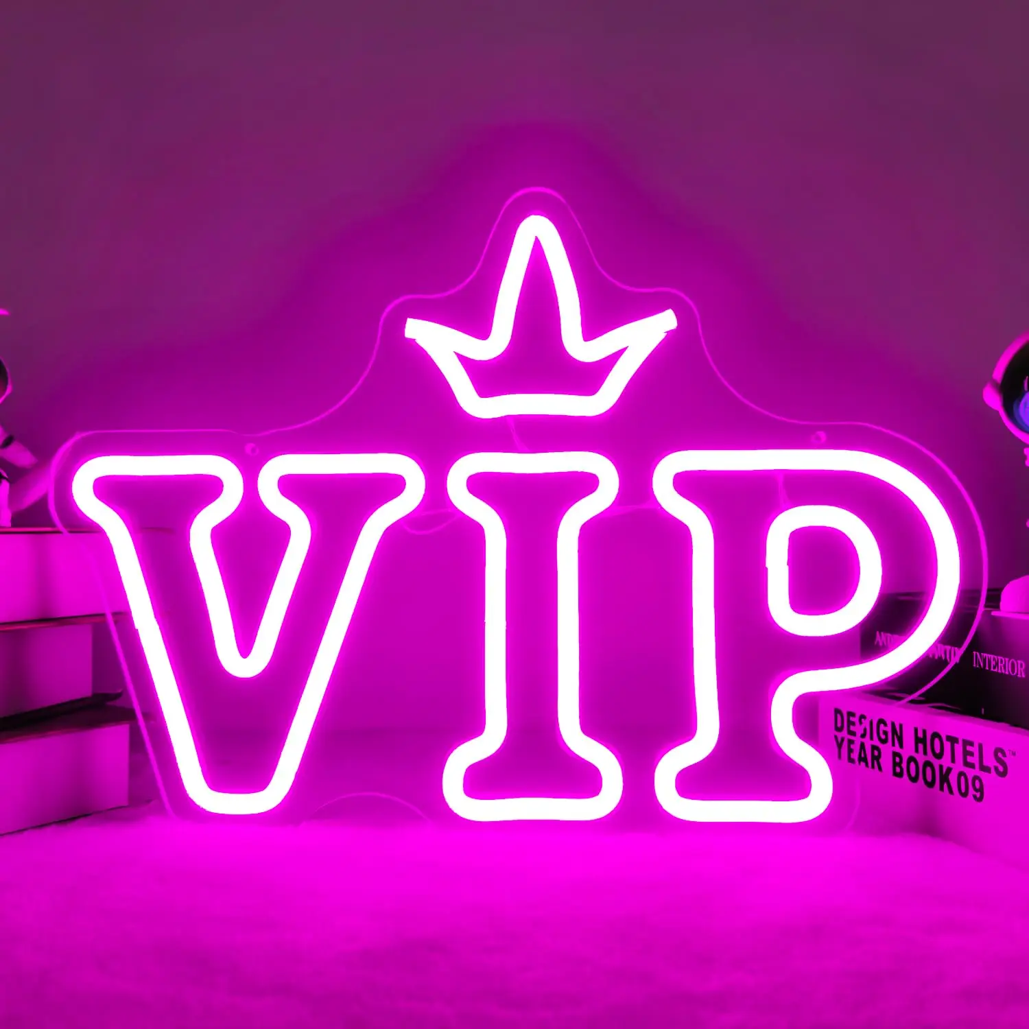 VIP Neon Sign Led Neon Lights Wall Decor for Club Bar Restaurant Business VIP Group Decor USB LED Neon Signs