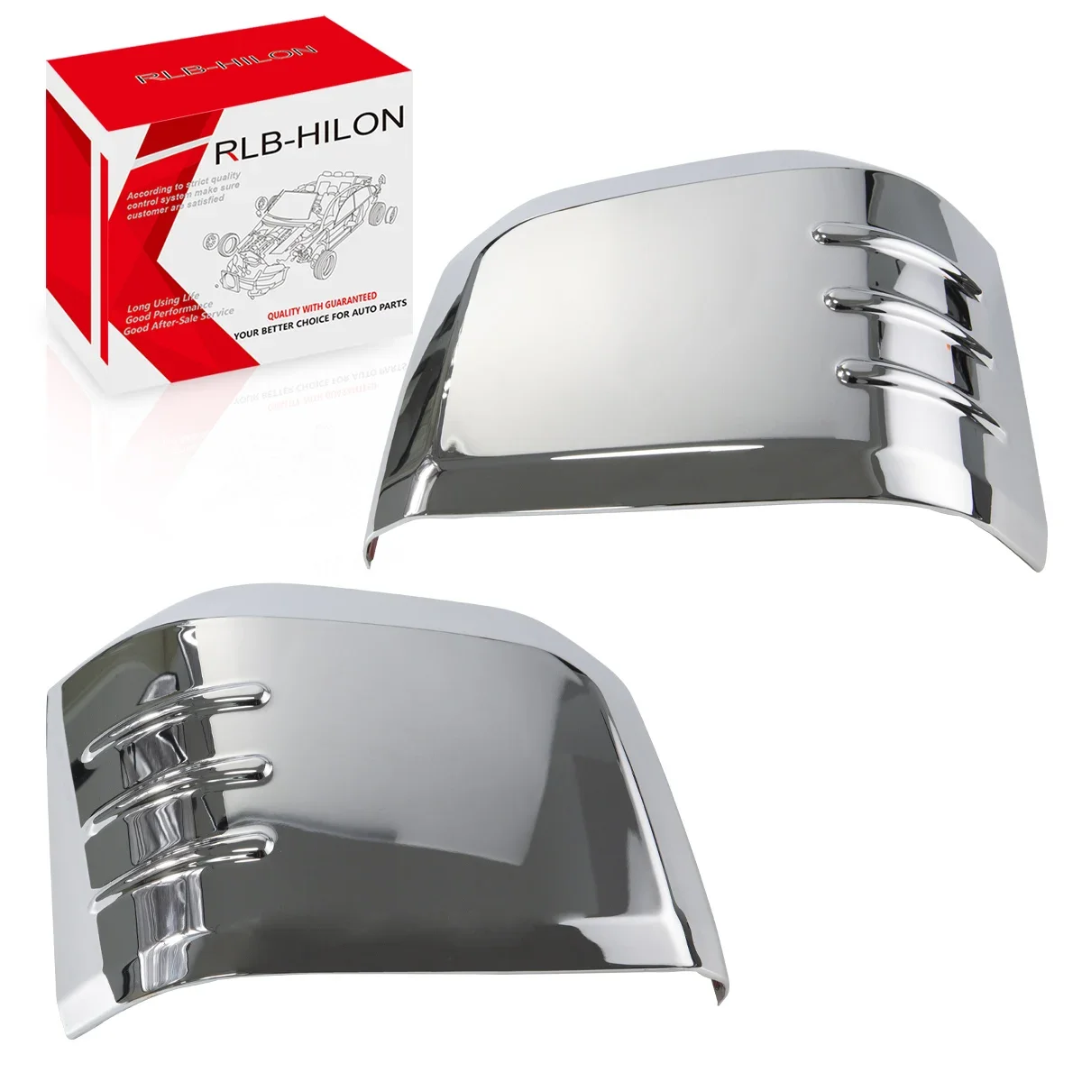 Car RearView Mirror Cover Case Shell Trim Left Right For Toyota Hiace 2020 2021 2022 2023 Chrome Accessories